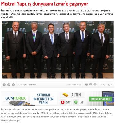 www.dunya.com - Mistral Yapı, iş dünyasını İzmir’e çağırıyor