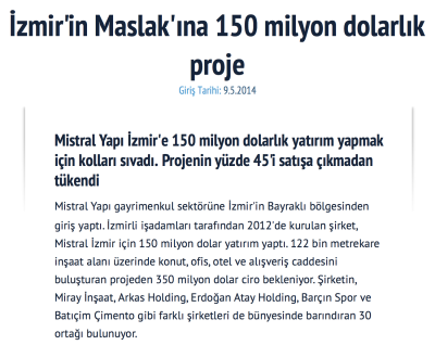 www.emlak.sabah.com.tr - İzmir’in Maslak’ına 150 milyon dolarlık proje